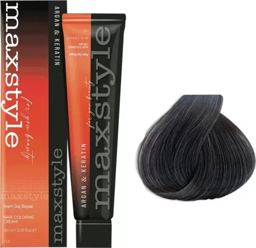 Argan Keratin Saç Boyası 5.11 Yoğun Açık Küllü Kahve + Sıvı oksidan