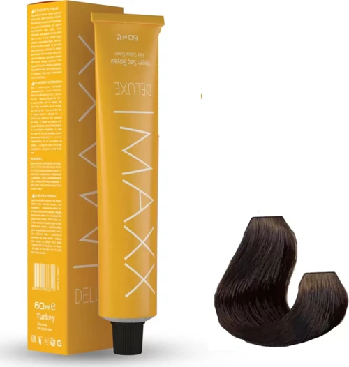 Deluxe Tüp Boya 7.00 Yoğun Kumral 60 ml x 2 Adet + Sıvı Oksidan 2 Adet