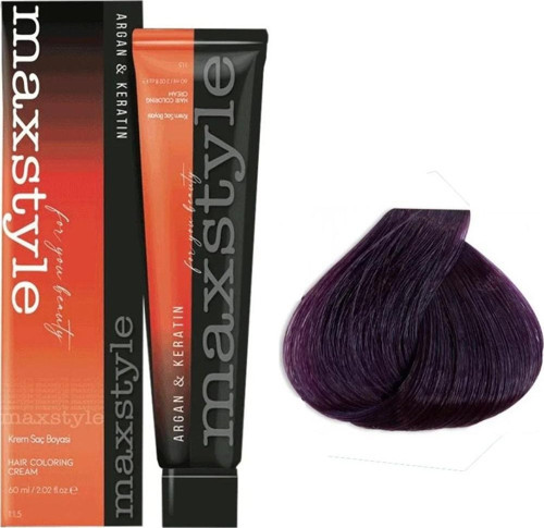 Argan Keratin Saç Boyası Viole x 6 Adet + Sıvı oksidan 6 Adet