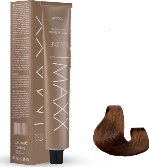 Deluxe Tüp Boya 7.73N Altın Karamel 60 ml x 4 Adet + Sıvı Oksidan 4 Adet