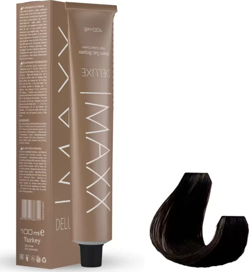 Deluxe Tüp Boya 5.3 Açık Kahve Dore 60 ml x 2 Adet + Sıvı Oksidan 2 Adet