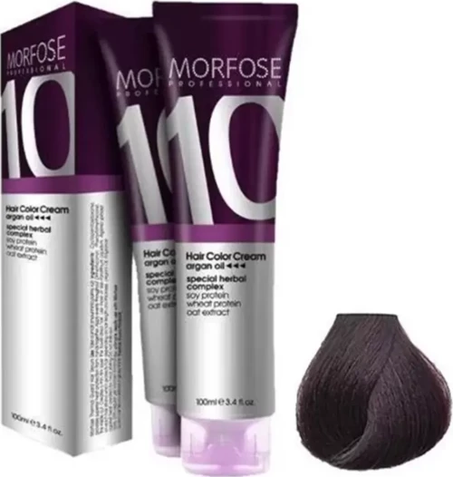 Tüp Boya 5.22 Patlıcan Moru 100 ml x 2 Adet + Sıvı Oksidan 2 Adet