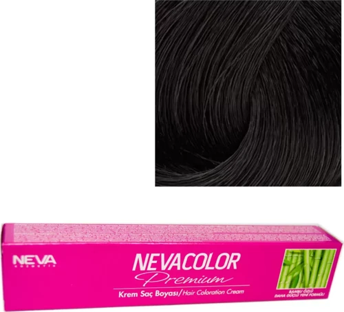 Nevacolor Tüp Boya 1 Siyah x 3 Adet + Sıvı Oksidan 3 Adet