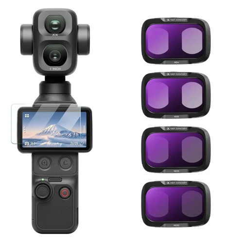Dji Osmo Pocket 4P İçin 4 Parça ND Filtre Seti (ND4, ND8, ND16, ND32)