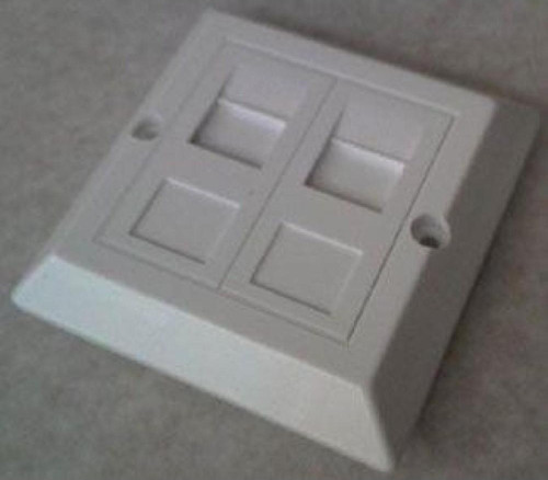 AT-AG 303-WH-A-DS 80x80 Priz Çerçevesi (Face Plate) 2'li