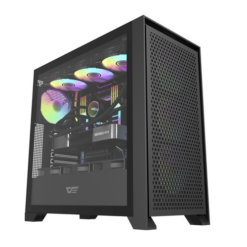 DRX90 MESH 650W 80+ Power Supply 4-12cm ARGB Fan Siyah Kasa