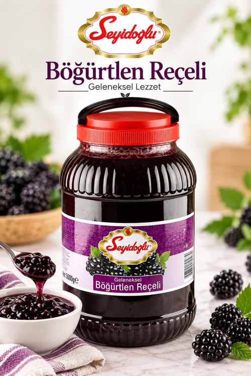 Böğürtlen Reçeli 5 Kg – Geleneksel Lezzet | Ekonomik Boy