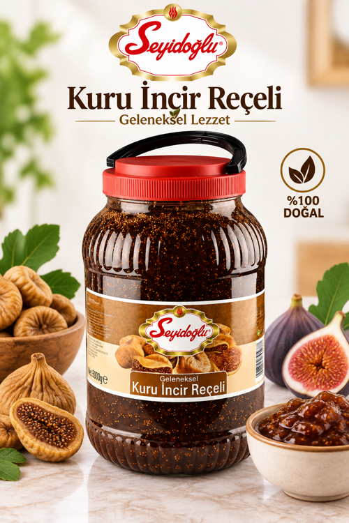 Kuru İncir Reçeli 5 Kg – Geleneksel Lezzet | Ekonomik Boy