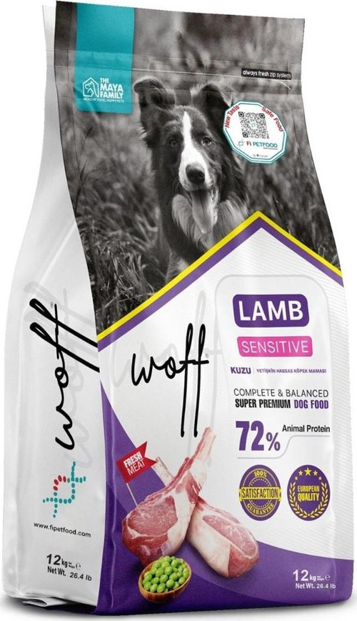 LAMB SENSITIVE KUZU YETİŞKİN HASSAS KÖPEK MAMASI 12 KG