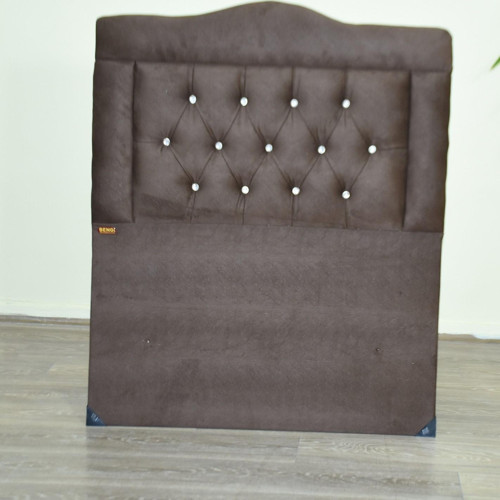 Başlık 90 Lık 17506 Tay Tüy Kahve Kumaş Dolgun Kapitone Model El Yapım