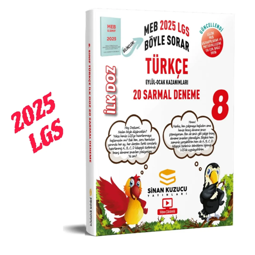 2025 8. Sınıf LGS Türkçe İlk Doz Sarmal Branş Denemeleri