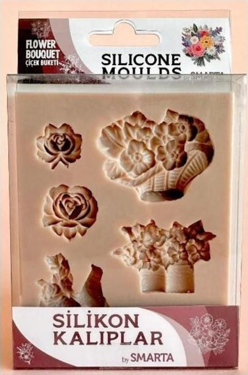Model Hamuru Silikon Kalıp / Çiçek Buketi / Flower Bouquet SK1013067