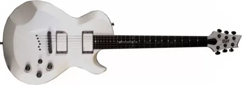 Evlz6wp Elektro Gitar, İnci Beyazı, Emg-35p4/35j (h-h)