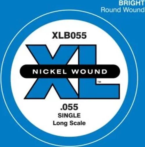 Daddarıo Xlb055 Bas Gitar Tek Tel, (re), Xl Nıckel Wound, 0.055 Ga