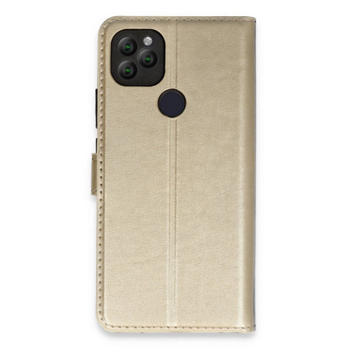 General Mobile Gm 22 Kılıf Trend S Plus Kapaklı Kılıf - Gold