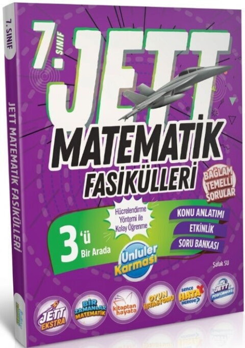 7. Sınıf Matematik JETT Soru Fasikülleri Ünlüler Yayınları