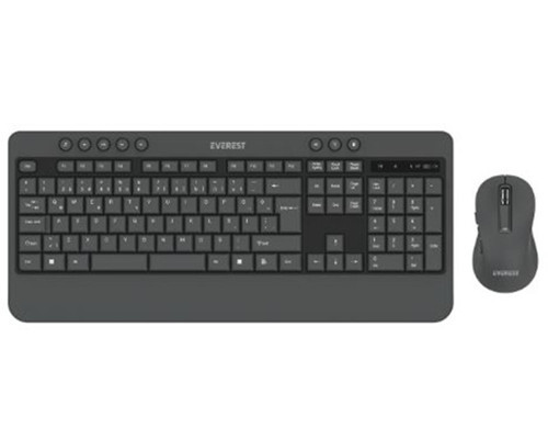 KM-6585 Dual Gri-Siyah Kablosuz Çift Space Tuşlu Q Klavye + Mouse Set