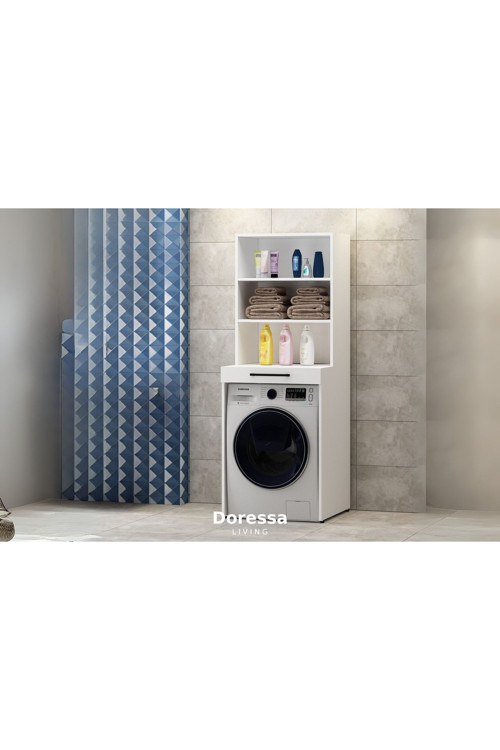 Doressa Home Yen Raflı Çamaşır Makinesi Dolabı
