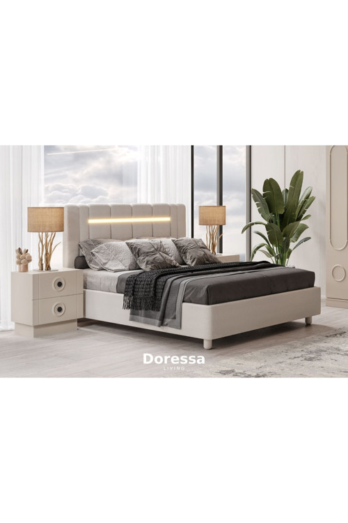 Sone Beige Bazalı Karyola