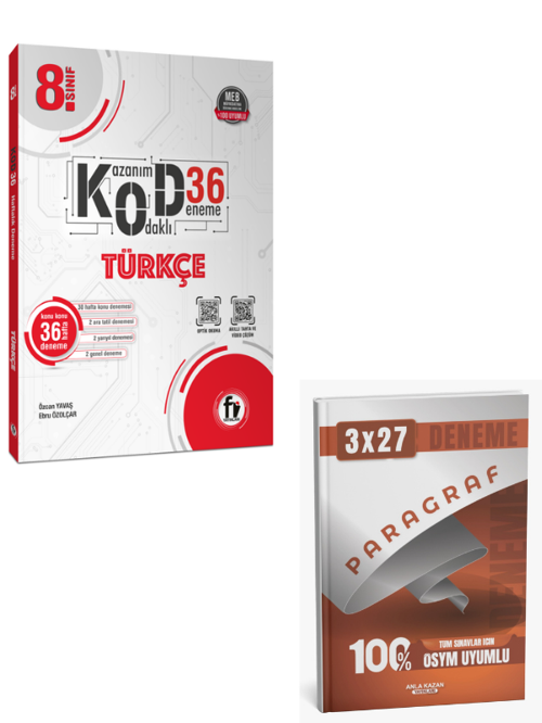 Fi 2027 8. Sınıf Türkçe Kod36 Deneme+ Anla Kazan Paragraf
