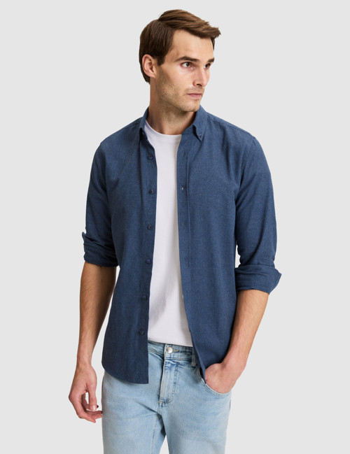 İndigo Slim Fit Uzun Kollu Gömlek 50333841-VR028