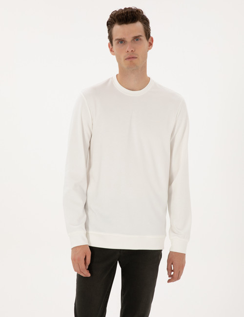 Ekru Regular Fit Sweatshirt 50313939-VR019