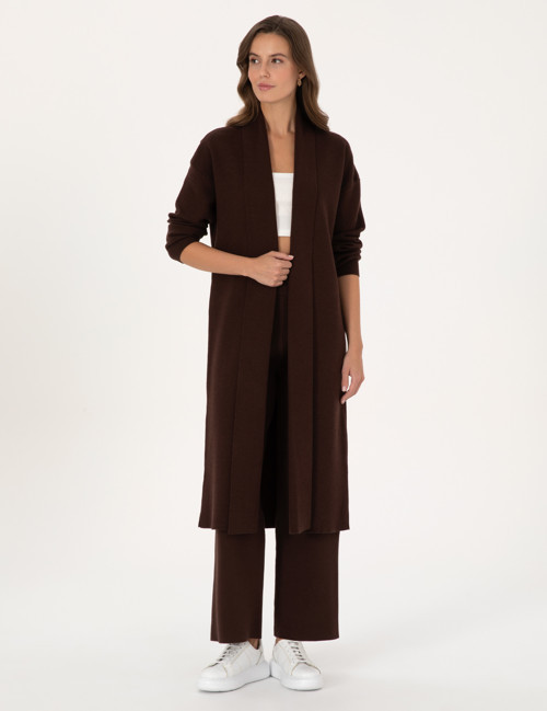 Kahverengi Loose Fit Triko Pantolon 50311588-VR029