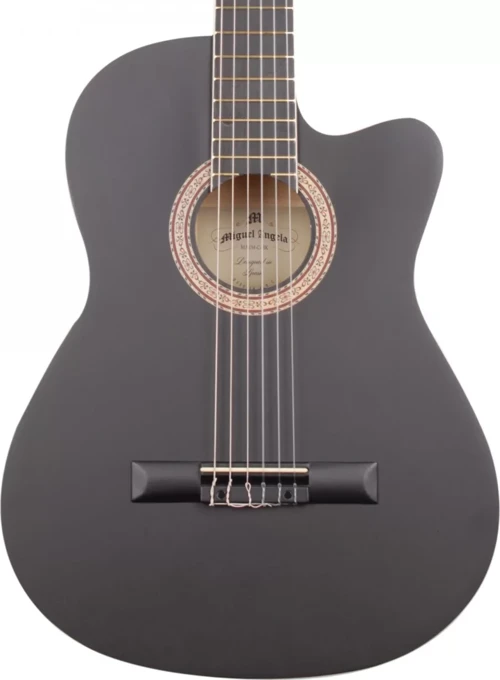 Ma1m-c-bk Mat Cilalı Siyah Cutaway Klasik Gitar