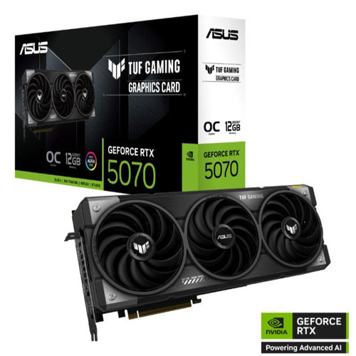 GEFORCE TUF-RTX5070-O12G-GAMING 12GB GDDR7 192BIT 2XHDMI 3XDP EKRAN KARTI