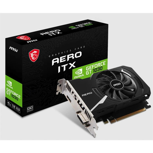 GEFORCE GT1030 AERO ITX 4GD4 OC 4GB DDR4 64BIT 1XHDMI 1XDVI EKRAN KARTI