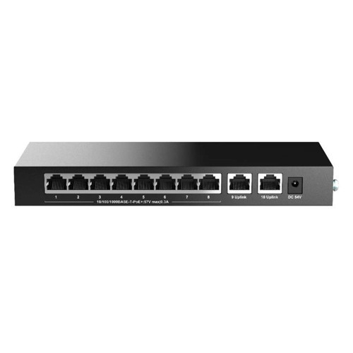 MAGIC BS210T-P 8 PORT GIGABIT + 2 PORT GIGABIT UPLINK 57W POE METAL KASA SWITCH