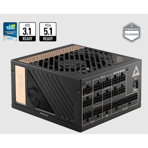 MEG AI1300P PCIE5 1300W 80+ PLATINUM POWER SUPPLY