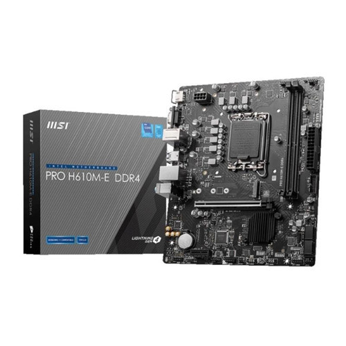 PRO H610M-E DDR4 3200MHZ 1XVGA 1XHDMI 1XM.2 USB 3.2 MATX 1700P (12. / 13. VE 14. NESİL İŞLEMCİ U