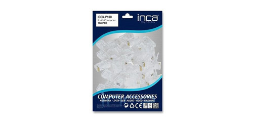 ICOM-P100 RJ45 CAT6 100 ADET PLASTIK KONNEKTOR