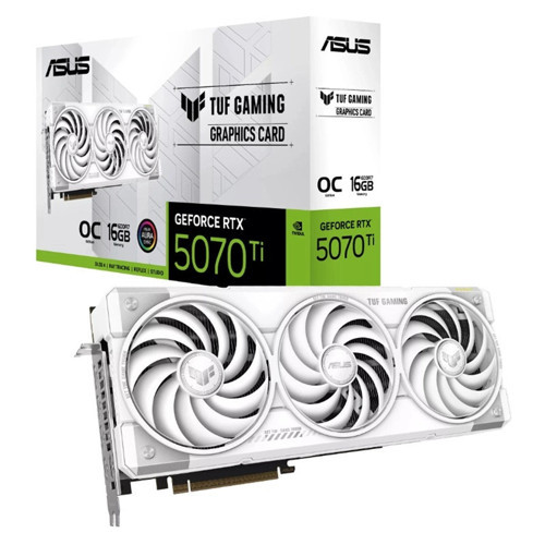 GEFORCE TUF-RTX5070TI-O16G-WHITE-GAMING 16GB GDDR7 256BIT 2XHDMI 3XDP EKRAN KARTI