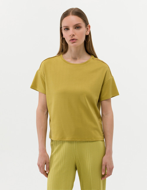 Yeşil Regular Fit Tişört 50269359-VR235