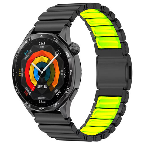 Xiaomi Amazfit Pace Uyumlu Kordon Metal Kasa Silikon İç Kısım Tasarım