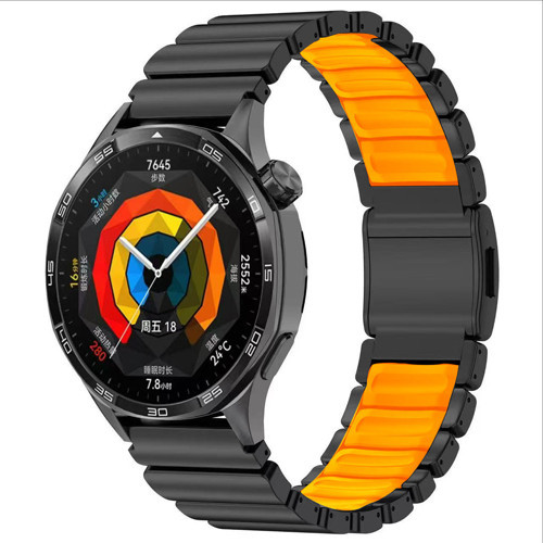Xiaomi Amazfit Pace Uyumlu Kordon Metal Kasa Silikon İç Kısım Tasarım