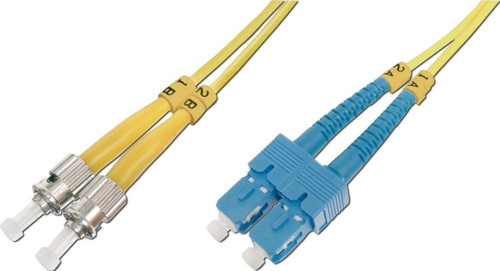 Bc-Fo-9Stsc-10 St-Sc Fiber Optik Patch Kablo 9/125 Singlemode 3.0Mm Duplex Os2 Lszh 10 Metre