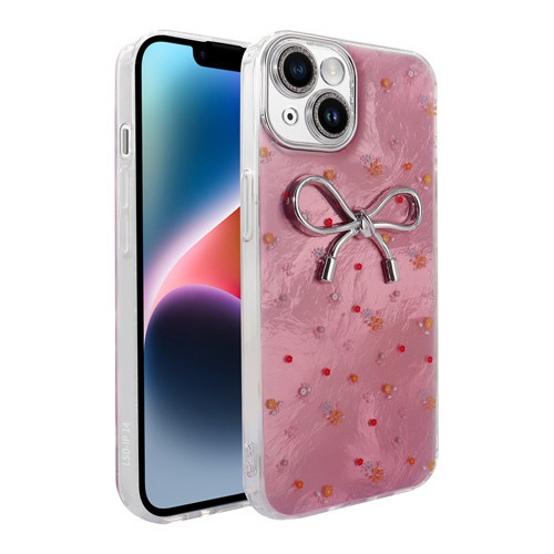 iPhone 15 Kılıf Kamera Çıkıntılı Parlak Figürlü Shiny Happy Silikon Kapak