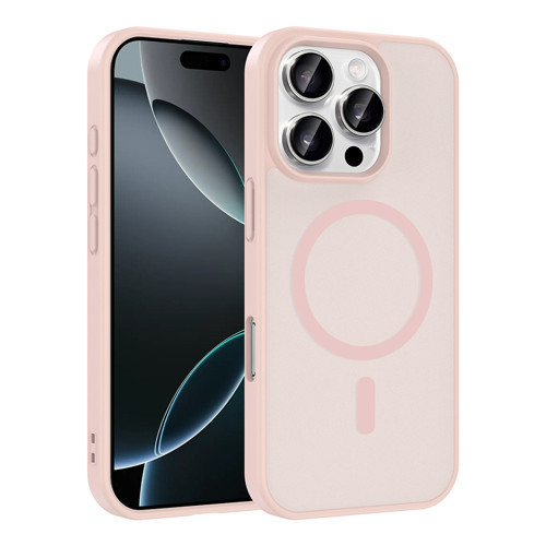 iPhone 16 Pro Max Kılıf Magsafe Şarj Özellikli Mat Tasarım Lüx Babet Kapak