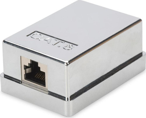 DN-93710 CAT 6 Sıva Üstü 1’li Kutu, Keystone Modül dahil, Zırhlı/Shielded