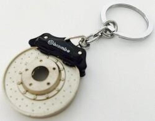 Sportif Anahtarlık Siyah Kaliper Krom Disk