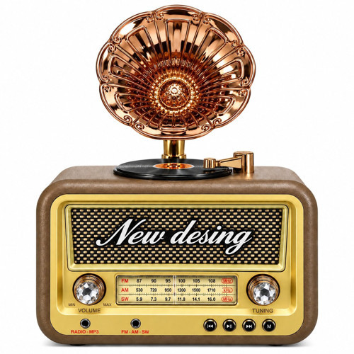 DS-2527B Retro Radyo Bluetooth USB SD Kart AUX FM AM SW Taşınabilir Müzik Çalar