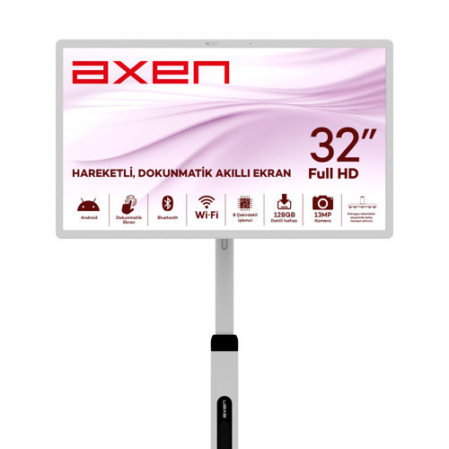32" AX32FMTR-A13B Full HD Dokunmatik Android 13 Smart Taşınabilir Monitör-TV 8GB RAM-128GB ROM