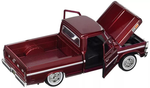 MotorMax 1969 Ford F-100 Pickup 1/24 Ölçek Bordo Model Araba