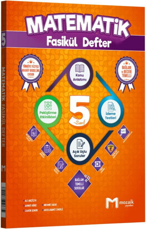 Mozaik Yayınları 5. Sınıf Matematik Fasikül Defter