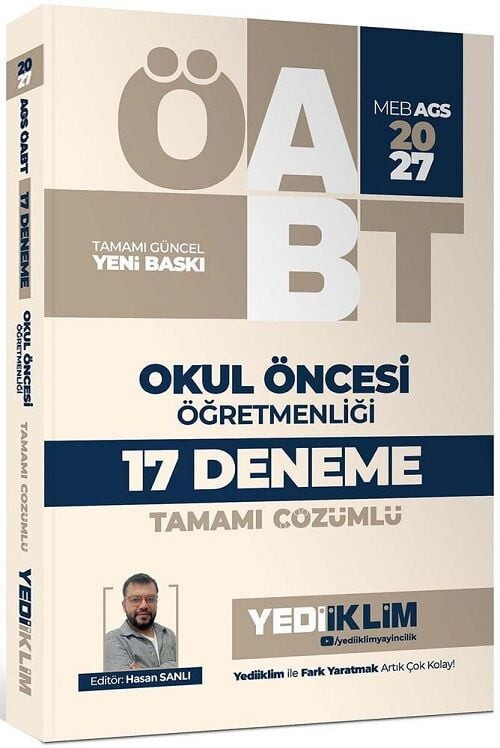 Yediiklim 2027 ÖABT MEB-AGS Okul Öncesi Öğretmenliği 17 Deneme Çözümlü - Hasan Sanlı