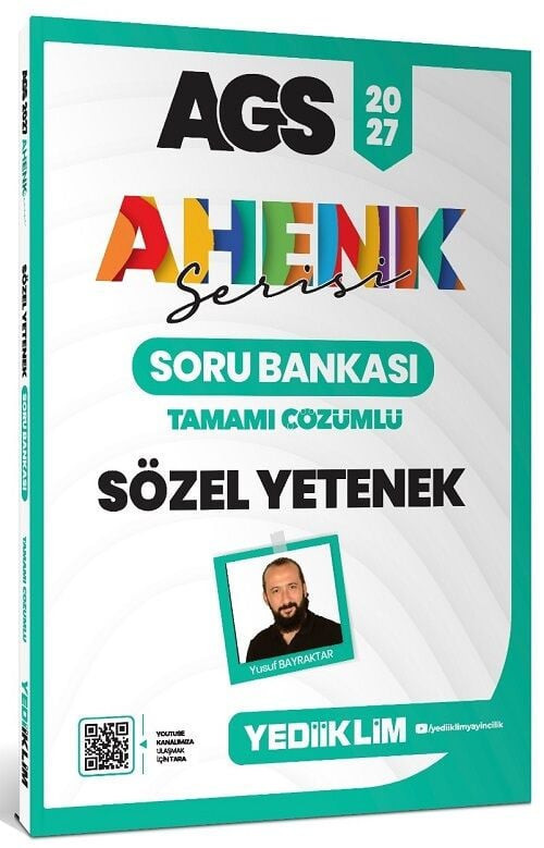 Yediiklim 2027 MEB-AGS Sözel Yetenek Soru Bankası Çözümlü Ahenk Serisi - Yusuf Bayraktar