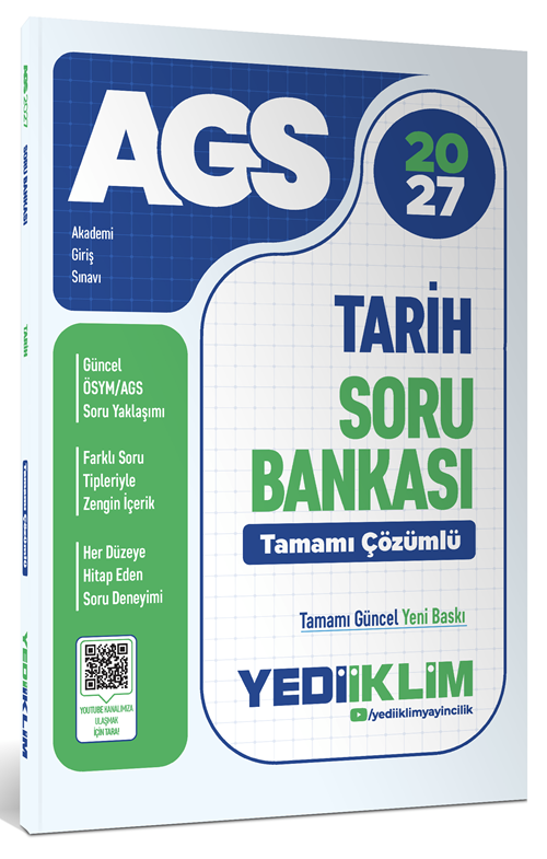 Yediiklim 2027 MEB-AGS Tarih Soru Bankası Çözümlü